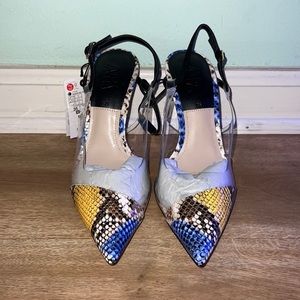 Zara Snake Print Heels